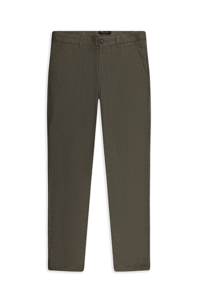 7 Drop Slim Fit Slim Fit Wool Pack Side-By-Side Pocketed Classic Flannel Trousers
