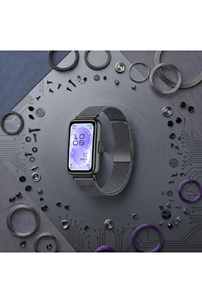 Метално мрежесто ремче компатибилно со Huawei Band 11 / 11 Pro – Премиум прилагодливо магнетно ремче за паметен часовник