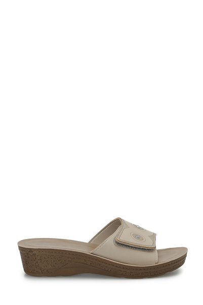 409014.Z Beige Women's House Slippers
