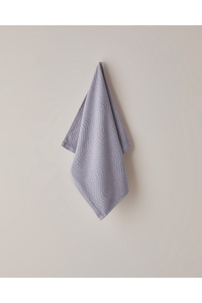 Wave Cotton Face Towel 50X70 cm Purple
