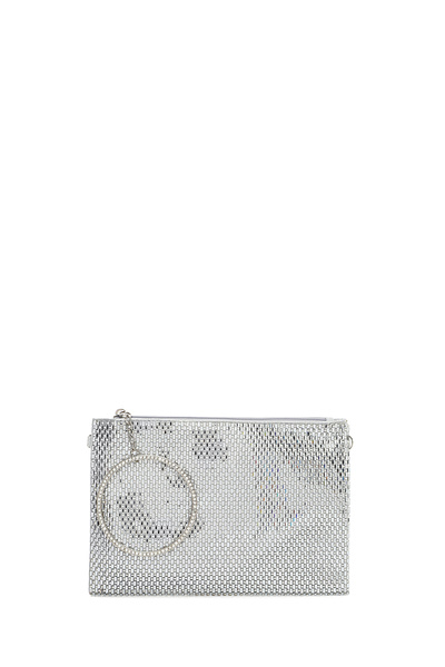 Women's Silver Chain Strap Stone Evening Dress Bag 26Pbd2906Ts