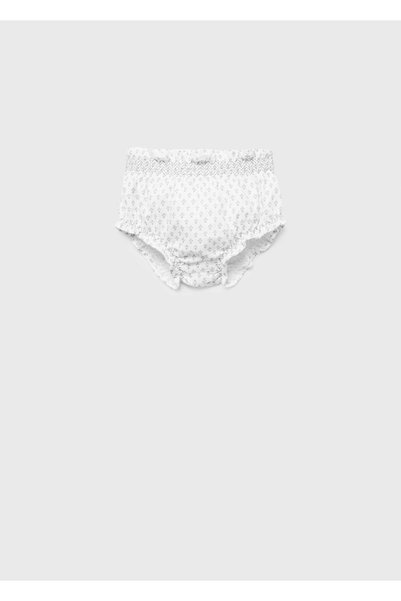 Patterned cotton shorts