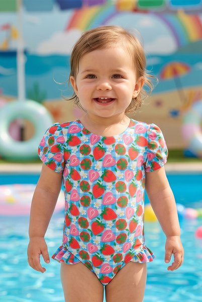Graz Baby Girl Short Sleeve Swimsuit 5109