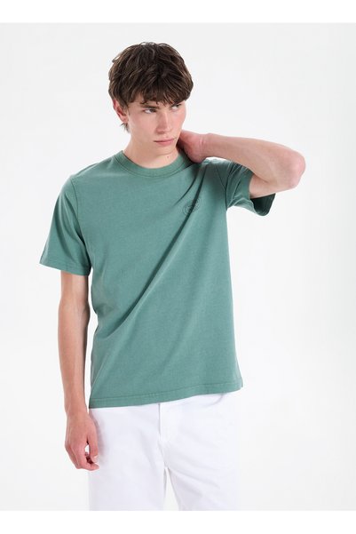 Green Men's T-Shirt 12295132 Jprblufelix Ss Tee