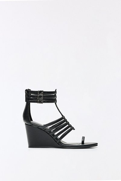 Multi-Band Wedge Heel Sandals