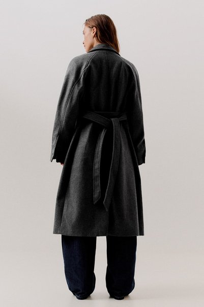 Long Soft Coat with Belt