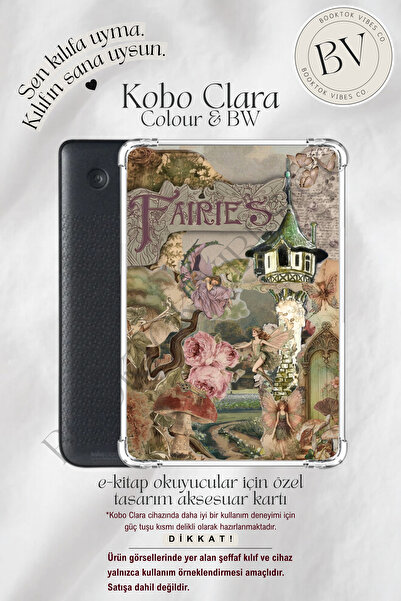Уметнички влошок со тема Faeries колаж - додаточна картичка за Kindle и Kobo е-читачи