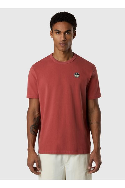 Kiremit Men's Regular Fit Printed T-Shirt Ns0000693165