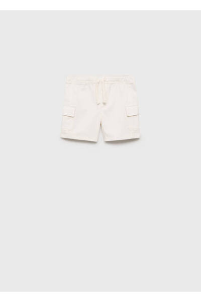 Cargo Bermuda Shorts with Rope Detail