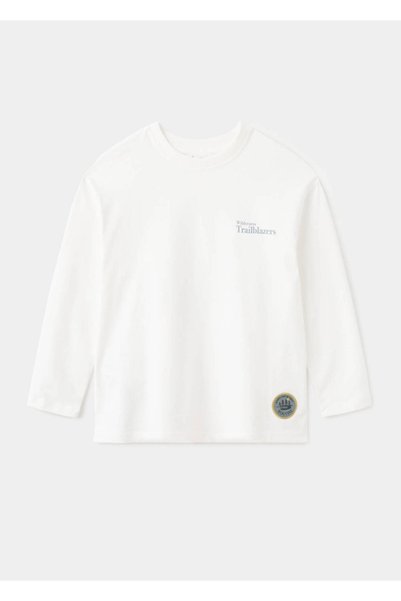 Patterned cotton t-shirt