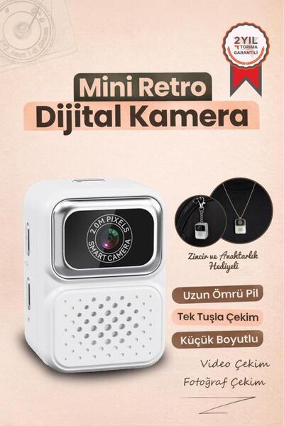 Дигитални камери видео камера мини приврзок 480P CMR36 бела