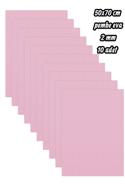 50x70 cm pink eva 2 mm 10 pieces