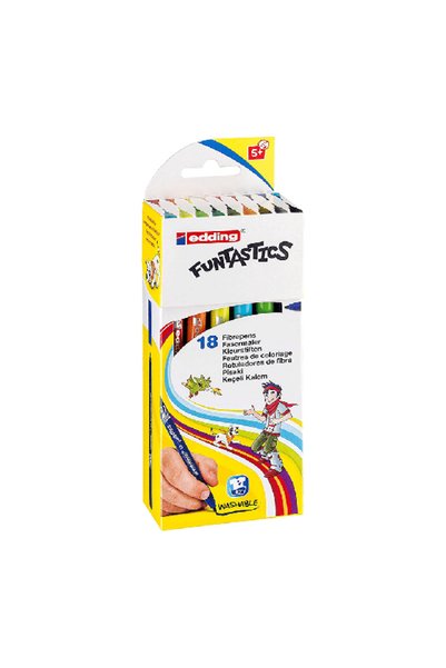 Edding 15 Funtastics Washable Felt Tip Pen 18 Color Set