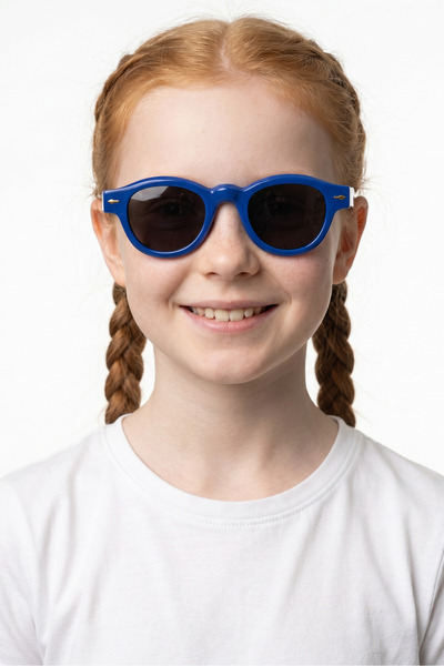 Yecil Navy Black Girls' Sunglasses
