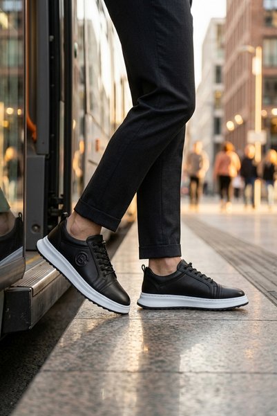 D1053 Daily Orthopedic 100% Genuine Leather Men's Classic Shoes