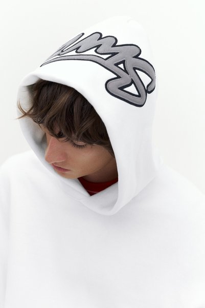 Boxy Sweatshirt with Hood