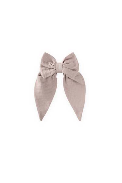 Muslin Elastic Long Bow Buckle Mink