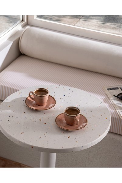 Pacis 2-Person 4-Piece Coffee Cup Set - Terra Cotta - 90 ml