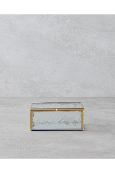 Loya Glass Decorative Box 15X10X6Cm Gold