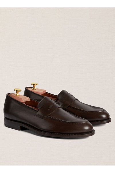 Dark Brown Men's Leather Classic Shoes Daziee