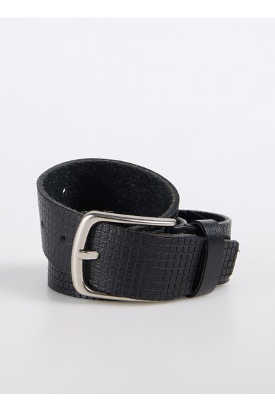 Black Men's Belt 62 Alt 6002-4 cm D