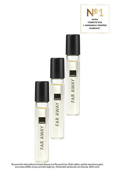 Far Away женски парфем во големина за чанта Edp 10 Ml. 3-делен сет