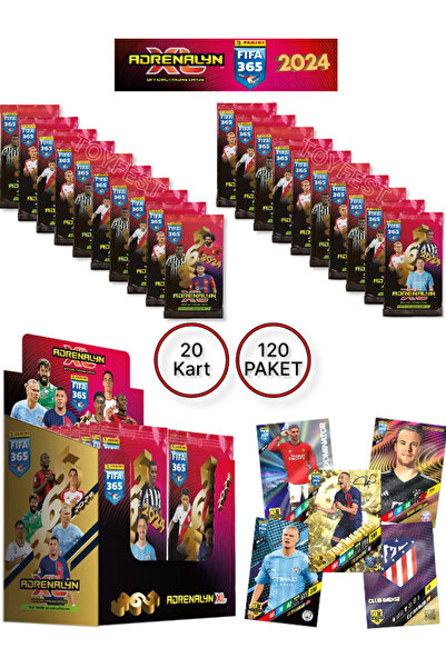 Panini Adrenalyn Fifa 365 - 2024 официјални картички за фудбалери ( 20 ПАКУВАЊА )