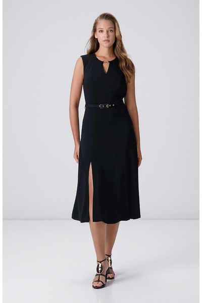 Black Zippered Dress