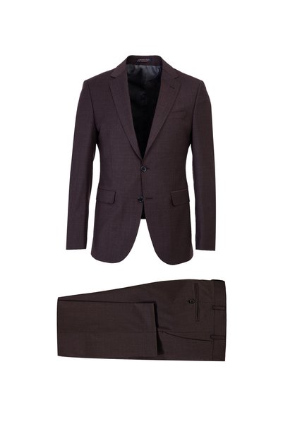 7 Drop Slim Fit Slim Fit Woolen Eyelet Suit