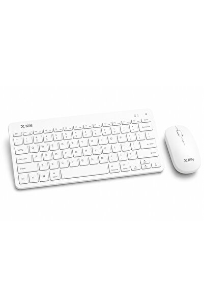 XK-KB01 безжичен сет тастатура и глушец со тивки копчиња, на полнење, компатибилен со iPad, таблет, телефон, PC, MacOS, Android