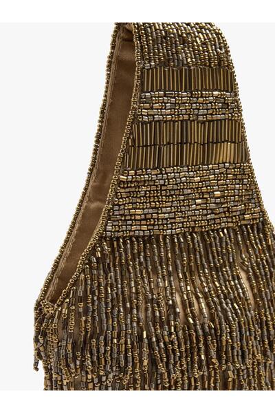 Women's Beaded Long Party Bag