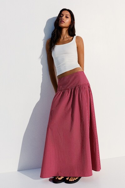 Flared Midi Skirt