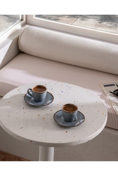 Pacis 2-Person 4-Piece Coffee Cup Set - Blue - 90 ml