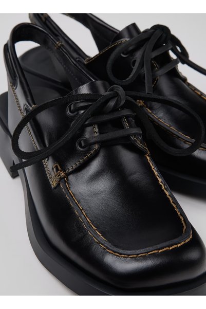 Black Women's Leather Sandals K201742-007