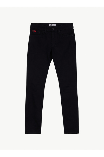 Black Men's Skinny Fit Denim Trousers 262 Lcm 121053 Jeff Stay Black