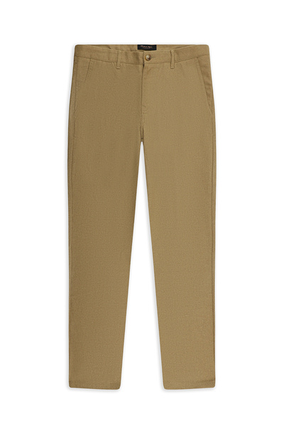 7 Drop Slim Fit Slim Fit Wool Pack Side-By-Side Pocketed Classic Flannel Trousers