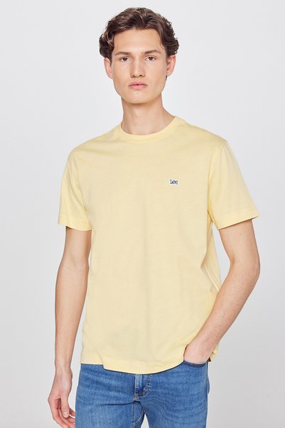 100% Cotton Regular Fit Regular Cut Crew Neck Logo Detailed T-Shirt