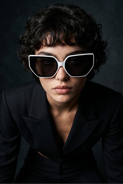 Zyrel White Black Sunglasses