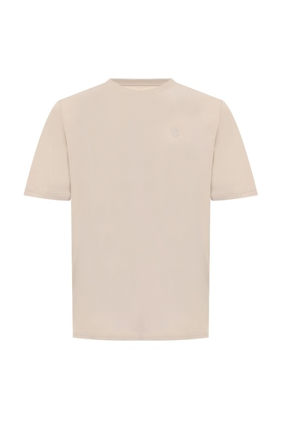 Mb Ct102 C Nk T-Sh 6Fx Men's T-Shirt A102064373 Beige
