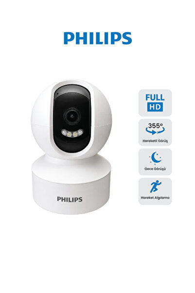 TAI6000W Full HD паметна домашна камера | 355° панорамски поглед | ноќно гледање | следење движење | 128 GB MicroSD поддршка