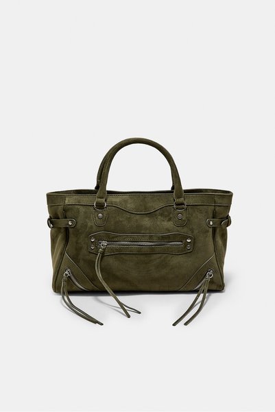 City Bag with Zipper Detail