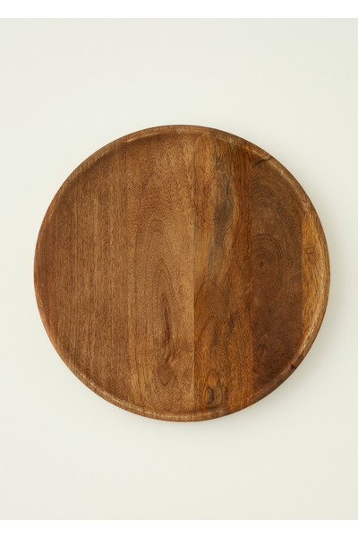 Wooden Mango Serving Plate Natural (30 cm)