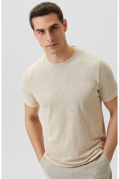 Beige Basic T-Shirt