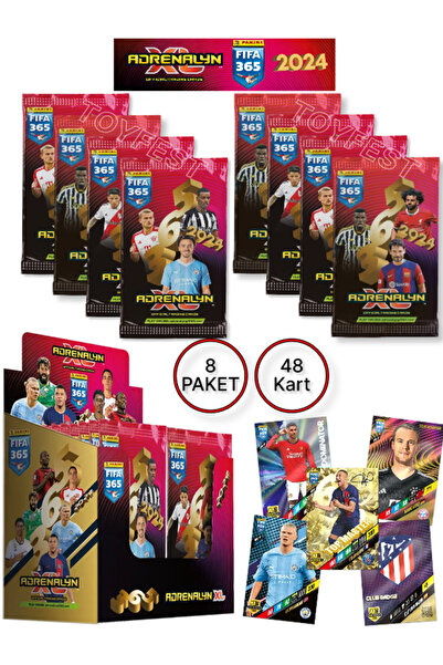 Panini Adrenalyn Fifa 365 - 2024 официјални картички со фудбалери ( 8 ПАКУВАЊА )