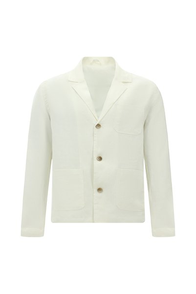 6 Drop Regular Fit Standard Cut Patterned Sports Linen Jacket