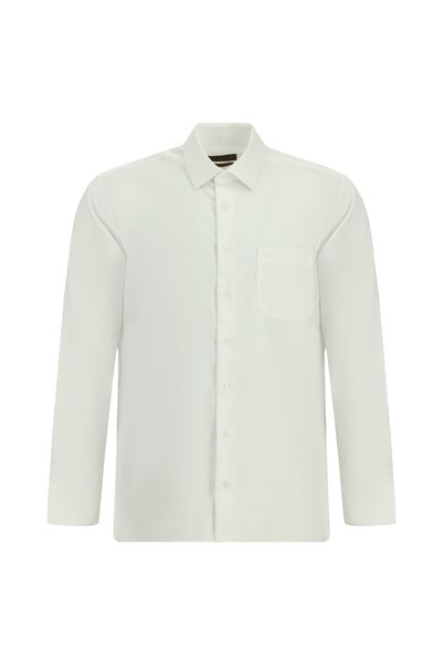 Long Sleeve Pocketed Cotton Classic Non Iron Shirt