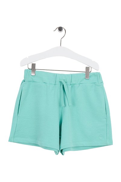 Green Girls' Embroidered Shorts 3J68C903O
