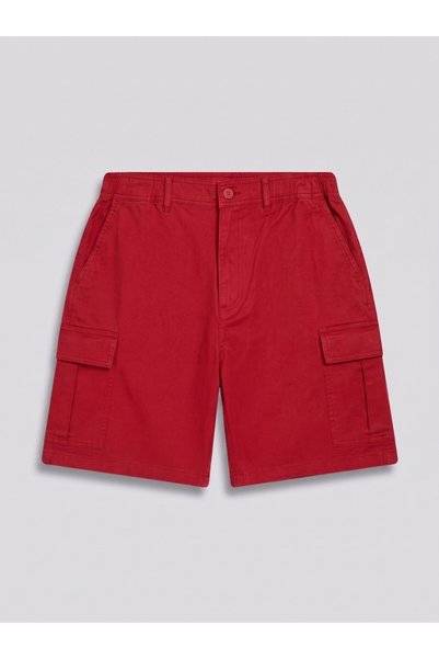 Cargo Front Pocket Orange Shorts
