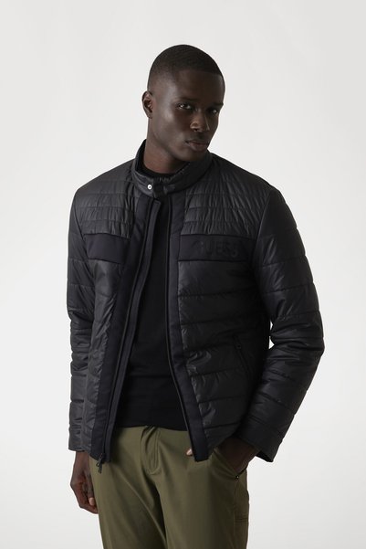 Quilted Men's Biker Jacket