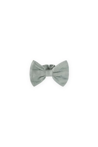 Muslin Elastic Bow Buckle Green